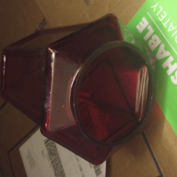 Vintage red glass light globe - Picture 2 of 4